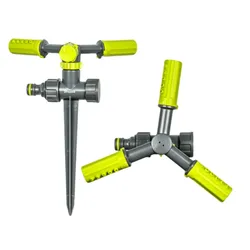 3-Arm Kreisregner mit Erdspieß Sprinkler bis 109m2 Bewässerung Rasensprenger LIME LINE BRADAS 4413