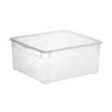 Rotho Aufbewahrungsbox  CLEAR , transparent/klar , Kunststoff , Maße (cm): B: 33,5 H: 17