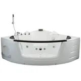 Home Deluxe Laguna L kompakt Whirlpoolbadewanne 140 x 140 cm (Laguna L weiß - komp)