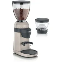 GRAEF Elektrische Kaffeemühle EliteGrindX CM8011, Bohnenbehälter 350 g & 75 g, Edelstahl-Kegelmahlwerk, 40 Mahlgrade, Kaffeemühle Siebträger, LED-Beleuchtung, Sauberes Mahlen, 128 Watt, Dipped-Sand