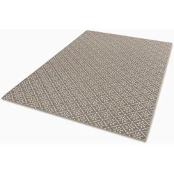 Teppich "Parkland 6351 221", beige, B:120cm H:5mm L:180cm, Kunstfaser, SCHÖNER WOHNEN-KOLLEKTION, Teppiche, In- und Outdoor geeignet, eleganter Flachflorteppich