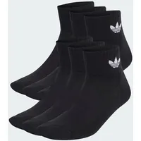 adidas Mid Ankle Socken 6er Pack Schwarz/Weiß 40-42