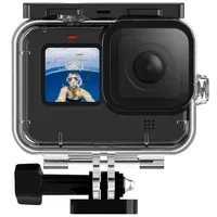 Telesin Wasserdichtes Gehäuse für GoPro Hero 11 10 9 Schwarz, 50 m Unterwasser-Tauchen, transparente Schutzhülle mit Schnellverschluss-Halterung für GoPro Hero 11 10 9 Black Action-Kamera