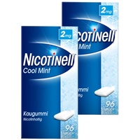 2x Nicotinell Kaugummi Cool Mint 2 mg 2x96 St