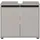 Germania Waschbeckenunterschrank Lemont 63 x 55 x 34 cm Grau