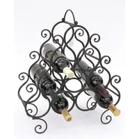 DanDiBo Ambiente Weinregal 52 x 10 x 10 cm Schwarz