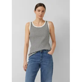 s.Oliver Streifen-Ripptop im Slim Fit - 40