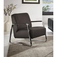 W.Schillig Cocktailsessel »quadroo Designsessel, Loungesessel«, mit bezogenen Armlehnen, Gestell