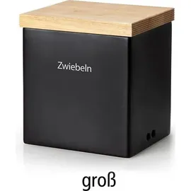 Continenta Vorratsdose rechteckig schwarz 18 x 15,5 x 20,5 cm 0,8 l