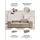 Home Affaire 2-Sitzer HOME AFFAIRE "Watertown, modernes Sofa 246 cm breit, auch in Feincord", weiß, B:246cm H:68cm T:118cm, 96% Polyester, 4% Nylon, Sofas, stilvolles Sofa für 2 Personen mit extra breiter Sitzfläche