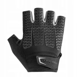 ROCKBROS Fäustlinge Fahrradhandschuhe Sporthandschuhe mit Gel-Einsätzen Schwarz–Grau