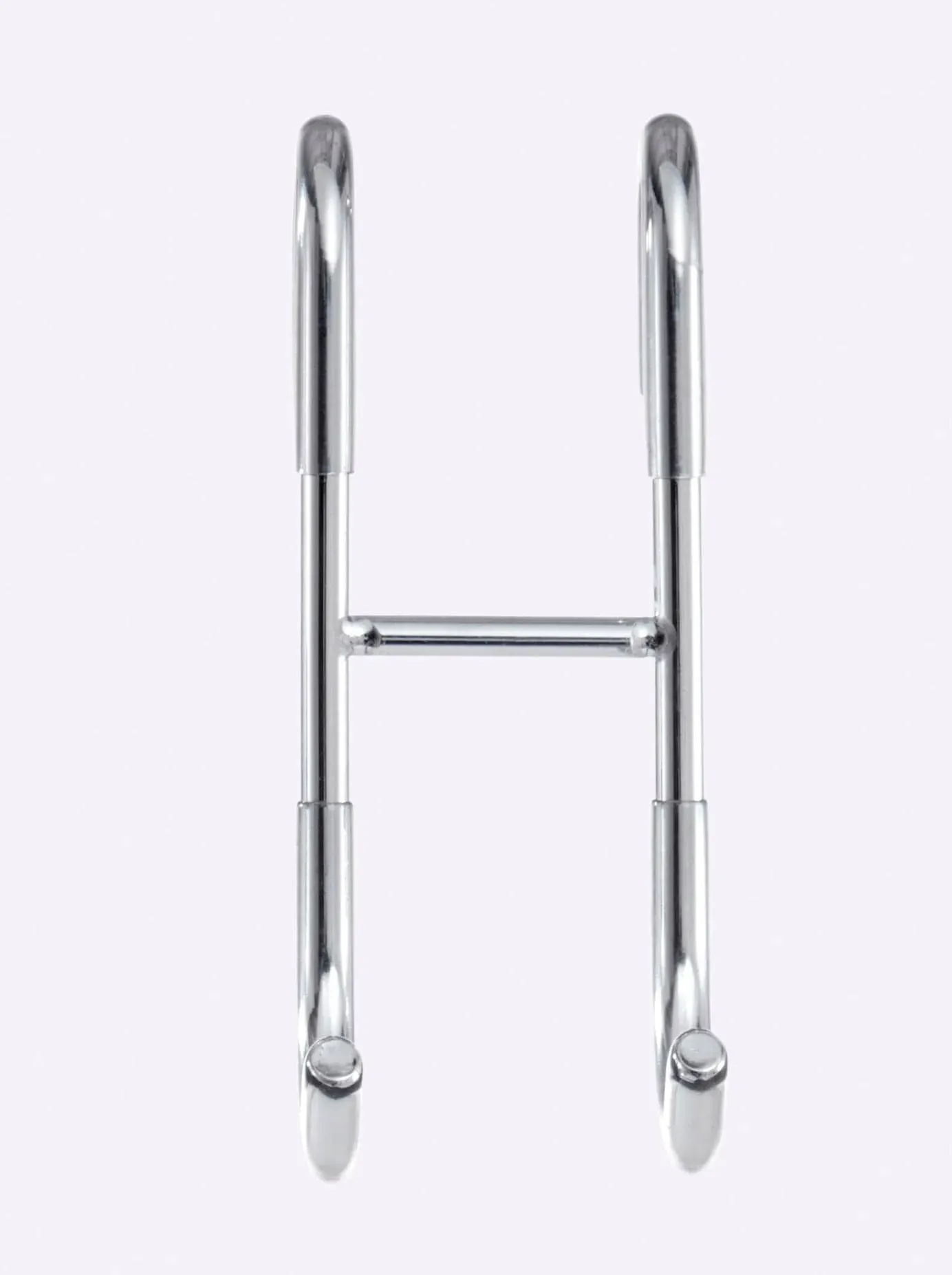 Doppelhaken HEINE HOME, grau (chromfarben), B:4,5cm H:12cm, Metall, Haken