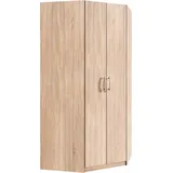Priess Eckkleiderschrank "Husum", braun (struktureichefarben hell), H:196cm, Schränke, Eckkleiderschrank