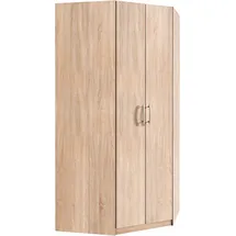 Priess Eckkleiderschrank "Husum", braun (struktureichefarben hell), H:196cm, Schränke, Eckkleiderschrank