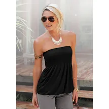 LASCANA Bandeautop Schwarz 36/38