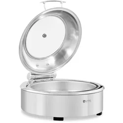 Royal Catering Chafing Dish - rund mit Sichtfenster -  - 5,5 L