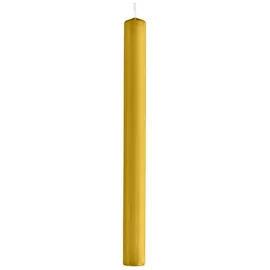 Stabkerzen Senf 25 x 2,2 cm 10 St. gelb/gold