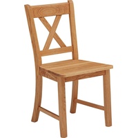 SCHÖSSWENDER Stuhl »Königsee«, (Set), 2 St., Polyester, Gestell aus Massivholz, braun
