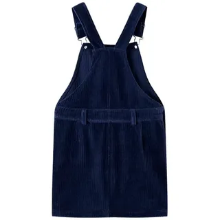 vidaXL Kinder-Latzkleid Cord Marineblau 128