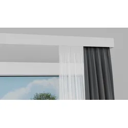 Innenlaufschiene INDEKO "Stockholm", weiß, L:370cm, Metall, Gardinenstangen