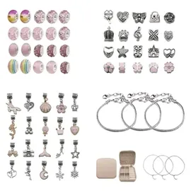 Kruzzel Schmuckset Schmuckbastelset 69 Stück 3 Armbänder 3 Halsketten