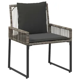 vidaXL Gartenmöbel Set 9-tlg. Grau/Dunkelgrau