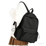 WEPLAN Schulrucksack Mädchen Jungen Rucksack Schule Teenager,Wasserdicht Rucksack School Bag,Schulranzen Laptop Rucksack Damen,Schultasche Travel Backpack Daypacks für Uni Schule Reise,D1-Schwarz