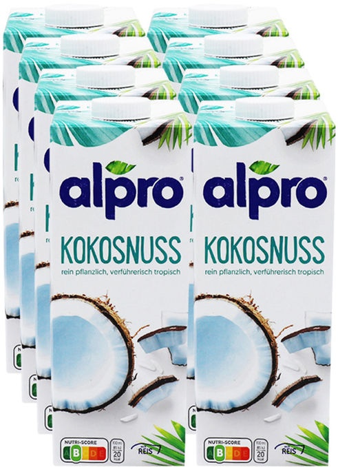 Alpro Kokosnussdrink Original, 8er Pack