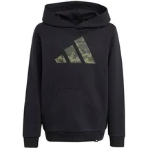 adidas Kinder Kapuzensweat Kapuzenpullover mit, BLACK, 176