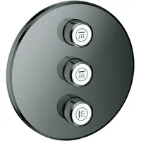 Grohe Grohtherm Smartcontrol hard graphite, rund, UP-Ventil 3-fach