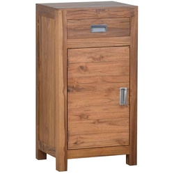 Bad Unterschrank klein - Anschlag links Massivholz Teak