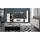 Sconto Wandboard Brolo Eiche Cleveland Nachbildung schwarz B/H/T: ca. 167x22x21 cm - Eiche, Schwarz