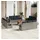 vidaXL Gartensofa-Set 13-tlg. grau Polyrattan