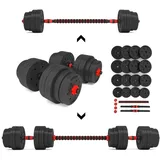 Hantelset Kurzhantel + Langhantel Set 40 kg Krafttraining Fitness HMS SGP40