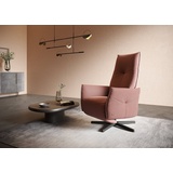 HIMOLLA Relaxsessel »himolla 9920«, Fußfarbe in edelstahloptik, wahlweise manuell oder elektrisch rosa