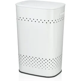 Kela Sitz-Wäschebox Malaga Metall weiß