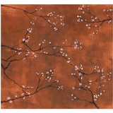 Art for the home Fototapete Chinesische Blüte, botanisch, Terra 280 x 300 cm