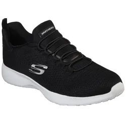 Slip-On Sneaker SKECHERS "DYNAMIGHT", Herren, Gr. 41, schwarz, Textil, sportlich, Schuhe, Sneaker, Sommerschuh, Freizeitschuh mit Gummizug zum Schlupfen