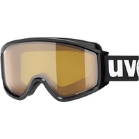 Uvex g.gl 3000 LGL Skibrille, black/lasergold lite-blue, one size