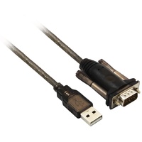 Act AC6000 Serien-Kabel Schwarz 1,5 m USB Typ-A DB-9