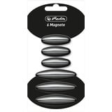 Herlitz Magnete Ellipse 6er Just Black