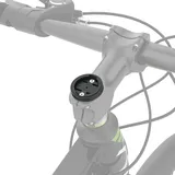 Fahrrad-Vorbau-Halterung für Garmin 25 200 130 500 510 520 520 800 810 820 1000 1030, Wahoo Elemnt, Bryton, Cateye GPS Computer, inklusive Fahrrad-Handyhalterung (schwarz)