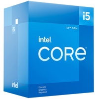Intel Core i5-12400F 12. Generation Desktop Prozessor (Basistakt: 2.5GHz, 6 Kerne, LGA1700, RAM DDR4 und DDR5 bis zu 128GB) BX8071512400F