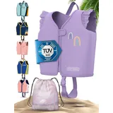 KIDVERSE Schwimmweste Kinder 2-3 Jahre - TÜV geprüfte Schwimmhilfe mit Bauchumfang bis 56cm - Schwimmhilfe Kinder 2-3 Jahre - Kinderschwimmweste zum Schwimmen Lernen - Komfort Schwimmweste Kind