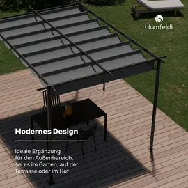 Blumfeldt Pergola 3 x 4 m Dunkelgrau