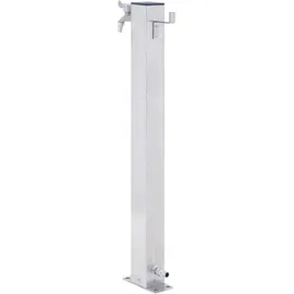 vidaXL Wassersäule 100 cm Edelstahl silber