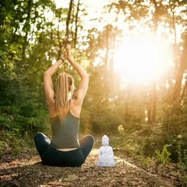 Relaxdays Buddha Figur 17,5 cm weiß