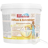 Pastaclean® Abflussreiniger (4 kg) Rohrreiniger, Entfernt Rohrverstopfungen im Bad & Küche, EXTRA STARK - Bis zu 134 Anwendungen, Entfernt Haare, Ablagerungen & Gerüche, (Duft: Zitrone)