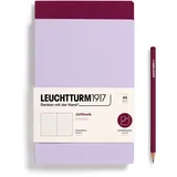 Leuchtturm1917 Notizheft Jottbook A5 Lilac/Port Red, Punktkariert 2 Stk.