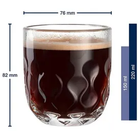 LEONARDO Gocce Kaffeeglas 0,22 l 6 St.